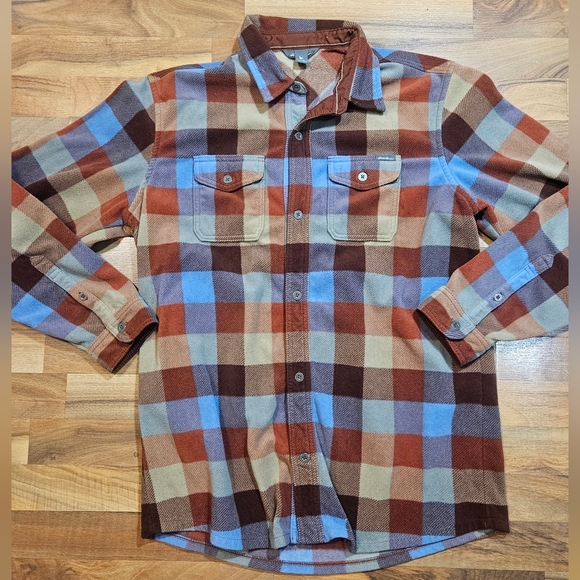 Eddie Bauer Other - Eddie Bauer Tall Plaid Fleece Shirt Jacket Men’s Large